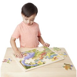 Дерев'яні пазли в рамці "Динозаври", 24 ел., Melissa&Doug