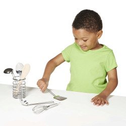 Дитячий металевий кухонний набір, Melissa&Doug Дитячий металевий кухонний набір, Melissa&Doug