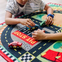 Ігровий килимок з машинками "Гоночна траса", Melissa&Doug Ігровий килимок з машинками "Гоночна траса", Melissa&Doug