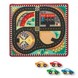 Ігровий килимок з машинками "Гоночна траса", Melissa&Doug Ігровий килимок з машинками "Гоночна траса", Melissa&Doug