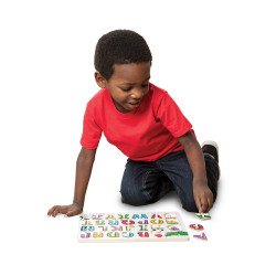 Дерев'яна рамка-вкладиш "Англійська абетка", Melissa&Doug Дерев'яна рамка-вкладиш "Англійська абетка", Melissa&Doug