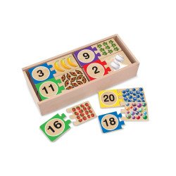 Дерев'яні пазли в коробці "Рахунок", Melissa&Doug Дерев'яні пазли в коробці "Рахунок", Melissa&Doug