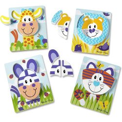 Перші дерев'яні пазли "Сафарі", Melissa&Doug