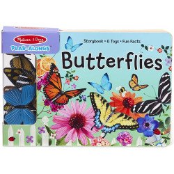 М'яка книга з ігровими фігурками метеликів, Melissa&Doug М'яка книга з ігровими фігурками метеликів, Melissa&Doug