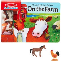 М'яка книга з ігровими фігурками сільськогосподарських тварин, Melissa&Doug