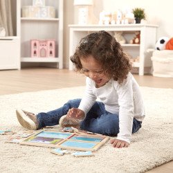 Дерев'яні пазли у футлярі "Транспортні засоби", Melissa&Doug