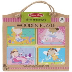 Дерев'яні пазли у футлярі "Маленькі принцеси", Melissa&Doug