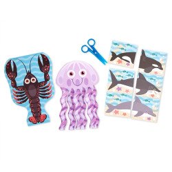 Набір для творчості "Виріжи сам тварин Океан", Melissa&Doug  Набір для творчості "Виріжи сам тварин Океан", Melissa&Doug