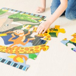 Мега-пазл "Сафарі", 24 елемента, Melissa&Doug Мега-пазл "Сафарі", 24 елемента, Melissa&Doug
