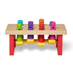 Дерев'яний набір "Забити в лунки", Melissa&Doug Дерев'яний набір "Забити в лунки", Melissa&Doug