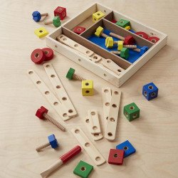 Дерев'яний будівельний конструктор в коробці, Melissa&Doug Дерев'яний будівельний конструктор в коробці, Melissa&Doug