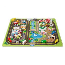 МЕГА-Набір "Дорожній килимок / дерев'яні іграшки", Melissa&Doug МЕГА-Набір "Дорожній килимок / дерев'яні іграшки", Melissa&Doug