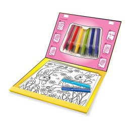 Чарівний набір для дівчаток "Розмальовка, наліпка, трафарет", Melissa&Doug Чарівний набір для дівчаток "Розмальовка, наліпка, трафарет", Melissa&Doug