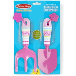Металевий набір культіватора та лопатки "Квіточки", Melissa&Doug Металевий набір культіватора та лопатки "Квіточки", Melissa&Doug