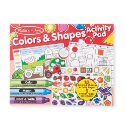 Альбом розмальовок / наліпок "Кольори і фігури", Melissa&Doug Альбом розмальовок / наліпок "Кольори і фігури", Melissa&Doug