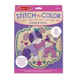 Вишивка по дереву "Кошеня і щеня",  Melissa&Doug Вишивка по дереву "Кошеня і щеня",  Melissa&Doug