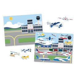 Набір багаторазових наліпок "Транспорт", Melissa&Doug Набір багаторазових наліпок "Транспорт", Melissa&Doug