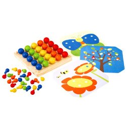 Деревянная игрушка Наборная доска для творчества, TM PLAN TOYS Деревянная игрушка Наборная доска для творчества, TM PLAN TOYS