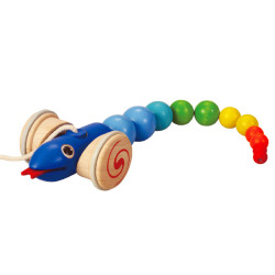 Дерев'яна іграшка Каталка змія, ТМ PLAN TOYS Дерев'яна іграшка Каталка змія, ТМ PLAN TOYS