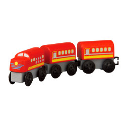 Деревянная игрушка Пригородный поезд, ТМ PLAN TOYS