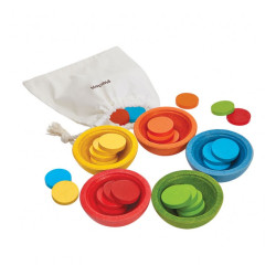Дерев'яна іграшка Чашки-сортер, ТМ PLAN TOYS
