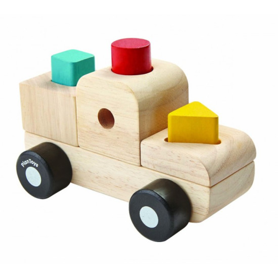 Деревянная игрушка Пазл-сортер - грузовик, ТМ PLAN TOYS