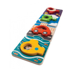 Деревянная игрушка Пазл транспорт, ТМ PLAN TOYS