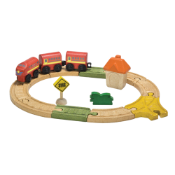 Деревянная игрушка Овальная железная дорога, ТМ PLAN TOYS