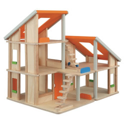 Дерев'яна іграшка Ляльковий будиночок Шале без меблiв, ТМ PLAN TOYS Дерев'яна іграшка Ляльковий будиночок Шале без меблiв, ТМ PLAN TOYS