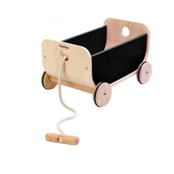 Каталка Вагон - чёрный, ТМ PLAN TOYS