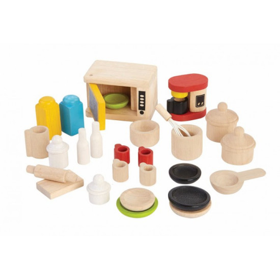 Деревянная игрушка Аксессуары для кухни и столовая посуда, ТМ PLAN TOYS