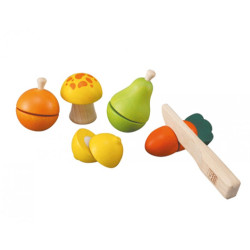 Деревянный игровой набор Фрукты и овощи, ТМ PLAN TOYS