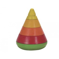 Дерев'яна іграшка Конічна пірамідка, TM Plan Toys Дерев'яна іграшка Конічна пірамідка, TM Plan Toys