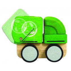 Дерев'яна іграшка Міні-сміттєвоз, TM Plan Toys Дерев'яна іграшка Міні-сміттєвоз, TM Plan Toys