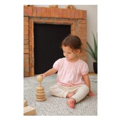 Дерев'яна іграшка ПІРАМІДКА - природний, ТМ PLAN TOYS Дерев'яна іграшка ПІРАМІДКА - природний, ТМ PLAN TOYS
