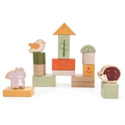 Дерев'яні кубики Зелений ліс 50 ел., PolarB Дерев'яні кубики Зелений ліс 50 ел., PolarB