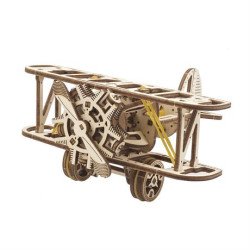 Дерев'яний механічний 3D конструктор Мінібіплан, Ugears Дерев'яний механічний 3D конструктор Мінібіплан, Ugears