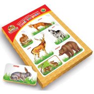 Рамки-вкладиші Дикі тварини з підшаром, ТМ Вундеркинд