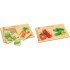 Рамки вкладиші Картинки розрізні Овочі, ТМ Вундеркинд