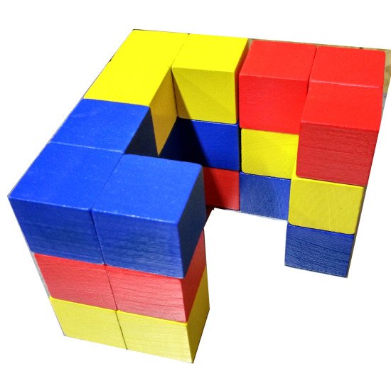 Методика Нікітіних Кутики, (Куточки), дерев'яні кубики 3х3 см, ТМ Вундеркинд