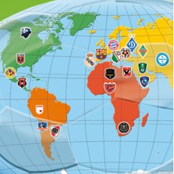 Мій перший атлас світу. Футбол. З наліпками, Картография