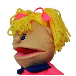Лялька-рукавичка Puppets з язиком, дівчинка в рожевому, 1 шт., ДивоГра Лялька-рукавичка Puppets з язиком, дівчинка в рожевому, 1 шт., ДивоГра