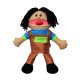 Лялька-рукавичка Puppets з язиком, хлопчик у коричневому комбінезоні, 1 шт., ДивоГра