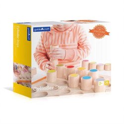 Дерев'яний сортер Manipulatives Кольорові циліндри, Guidecraft Дерев'яний сортер Manipulatives Кольорові циліндри, Guidecraft