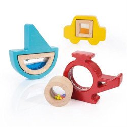 Дерев'яний сортер Manipulatives Транспорт, Guidecraft Дерев'яний сортер Manipulatives Транспорт, Guidecraft