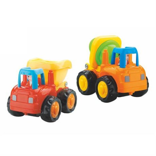 Набір іграшкових машинок Самоскид і бетономішалка, 6 шт. ТМ Hola Toys