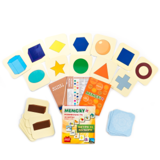 Гра меморі  "Фігури та кольори" - розвивальна настільна гра для дітей від 1 року, Калейдоскоп