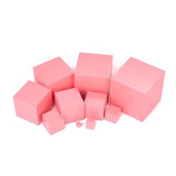 Матеріали М. Монтесорі "Рожева башта", ТМ Komarovtoys Матеріали М. Монтесорі "Рожева башта", ТМ Komarovtoys