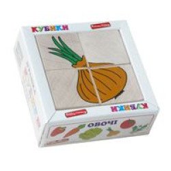 Кубики. Склади малюнок “Овочі”, ТМ Komarovtoys  Кубики. Склади малюнок “Овочі”, ТМ Komarovtoys