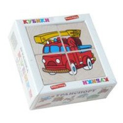 Кубики. Склади малюнок “Транспорт”, ТМ Komarovtoys  Кубики. Склади малюнок “Транспорт”, ТМ Komarovtoys